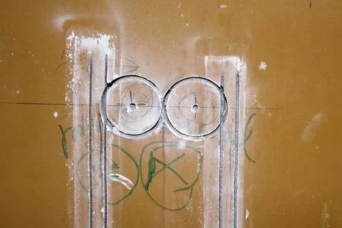 Electrical work, replacement of wiring and sockets Stock Photos
