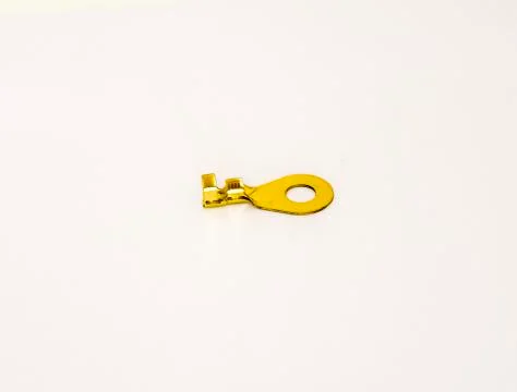 A electrical's terminal's button hole Stock Photos