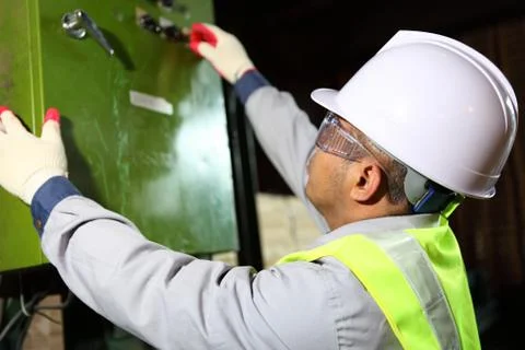 Electrician engineer Stock Photos