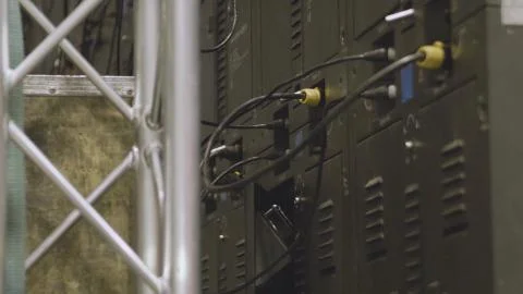 Electrician engineer tests electrical installations and wires on relay Stock Photos