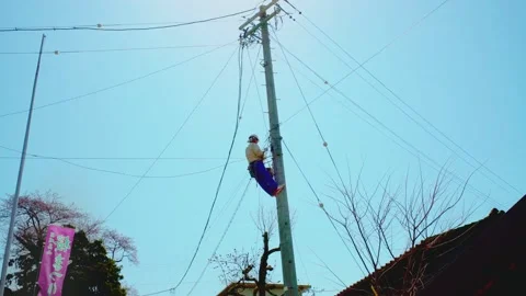 Electrician fixes wires  Stock Footage 221806798