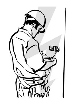 Electrician Stock Illustration
