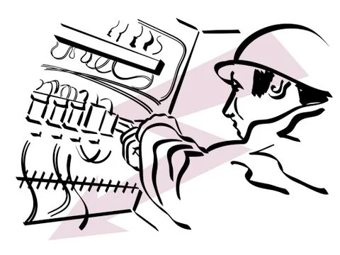 Electrician Stock Illustration