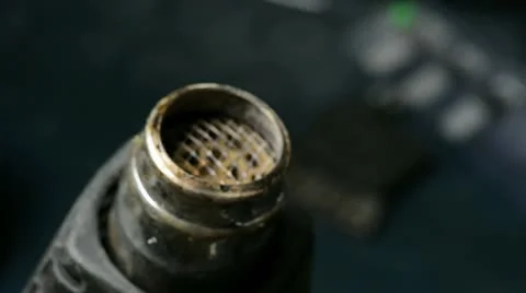 Electrician installing an electrical fan Stock Footage