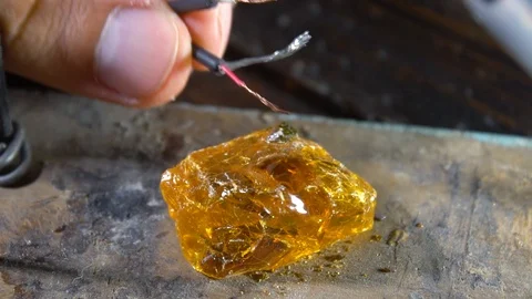 Electrician soldering copper wire using soldering iron Stock Footage 119538388