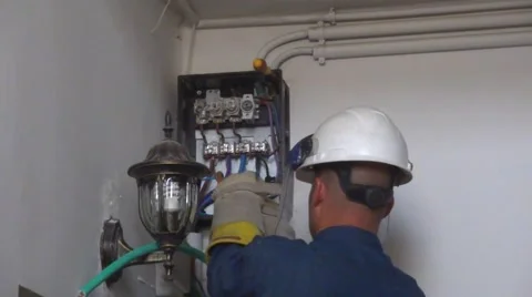 Electrician at work Stock-Footage 48363723