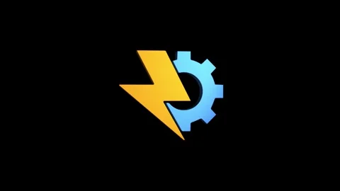 Electricity 3D rendering rotating gear mechanism wheel for teamwork success.. Video stock 313463568