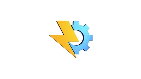 Electricity 3D rendering rotating gear mechanism wheel for teamwork success.. Stock Footage 313463572