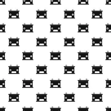 Electricity accumulator battery pattern vector Illustrazione stock