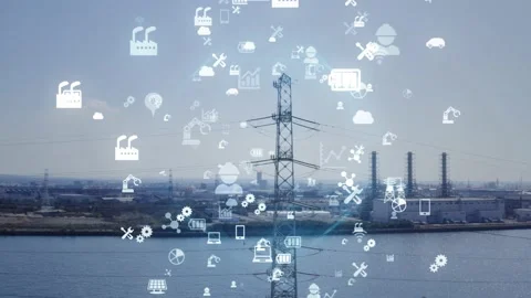 Electricity and technology concept. Power supply. Stock Footage 131365928