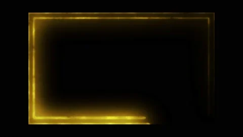 Electricity animation, or fire burning square or rectangle Stock Footage 225661319