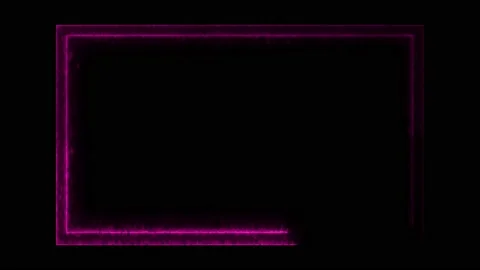 Electricity animation, or fire burning square or rectangle Stock Footage 225661740