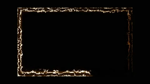 Electricity animation, or fire burning square or rectangle Stock Footage 225662257
