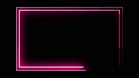Electricity animation, or fire burning square or rectangle Stock Footage 225662692