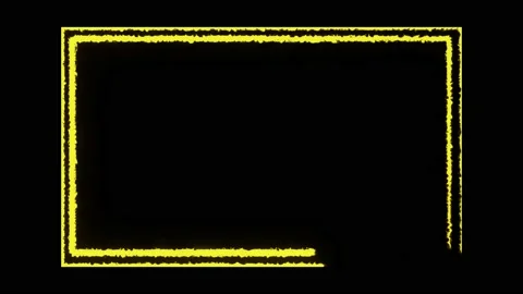 Electricity animation, or fire burning square or rectangle Stock Footage 225662693