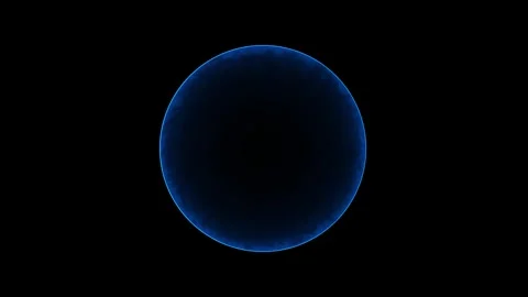 Electricity background. circle ring electric glowing light effect Stock Footage 283210195