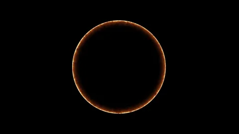 Electricity background. circle ring electric glowing light effect Stock Footage 283210238