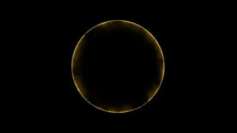 Electricity background. circle ring electric glowing light effect Stock Footage 283210242