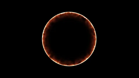 Electricity background. circle ring electric glowing light effect Stock Footage 283210273