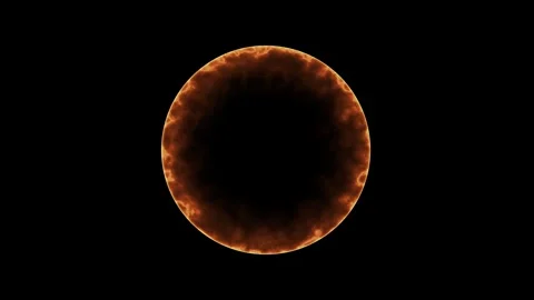 Electricity background. circle ring electric glowing light effect Stock Footage 283210309