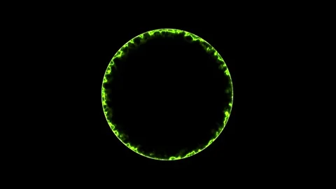 Electricity background. circle ring electric glowing light effect Stock Footage 283210362