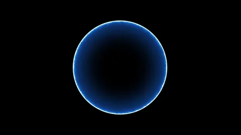 Electricity background. circle ring electric glowing light effect Stock Footage 283210371