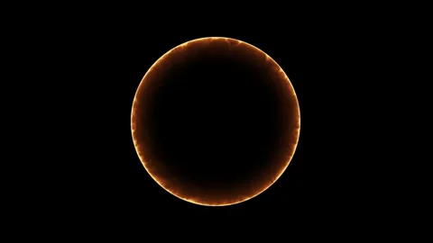 Electricity background. circle ring electric glowing light effect Video stock 283210423