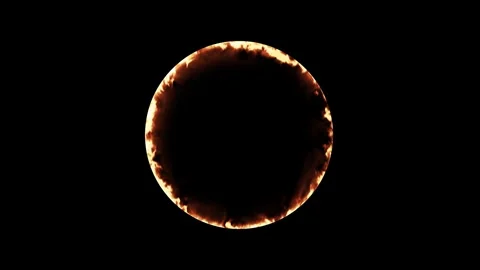 Electricity background. circle ring electric glowing light effect Video stock 283210426