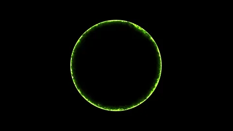 Electricity background. circle ring electric glowing light effect Video stock 283210434