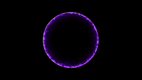 Electricity background. circle ring electric glowing light effect Video stock 283210458
