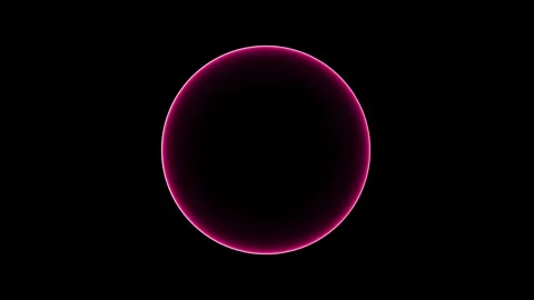 Electricity background. circle ring electric glowing light effect Video stock 283210460