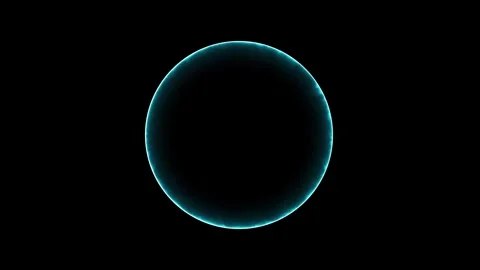 Electricity background. circle ring electric glowing light effect Video stock 283210462