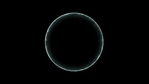 Electricity background. circle ring electric glowing light effect Video stock 283210501