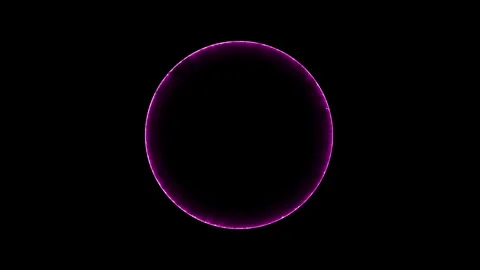Electricity background. circle ring electric glowing light effect Video stock 283210527