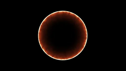 Electricity background. circle ring electric glowing light effect Video stock 283210573