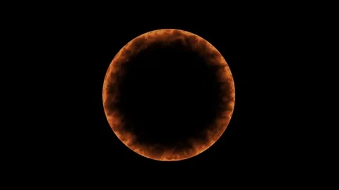 Electricity background. circle ring electric glowing light effect Video stock 283210574