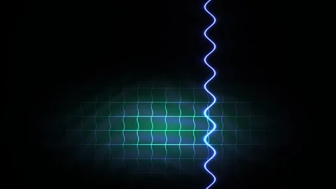 Electricity blue wave energy grid background. Stock Footage 336228713