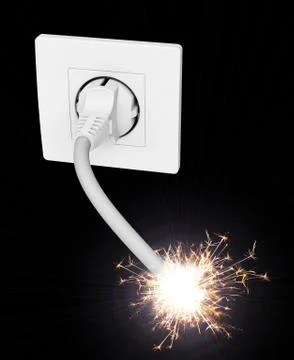 Electricity bomb concept Stock Illustration