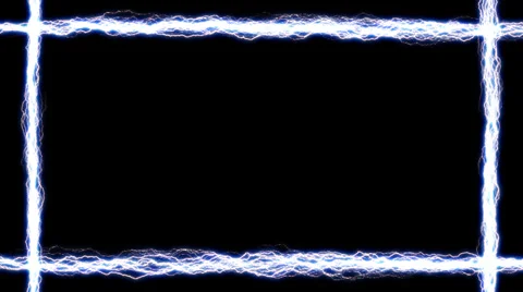 Electricity Border 2 alpha Video stock 34243664