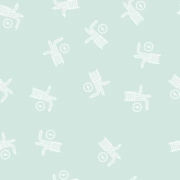 Electricity cable line seamless pattern Stock Illustration