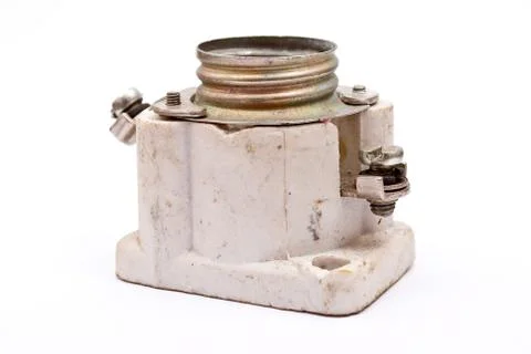 Electricity ceramic safety device Stock Photos