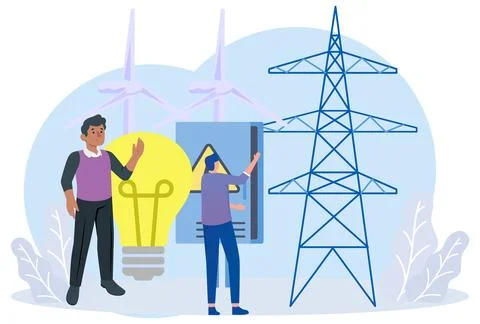 Electricity Concept Illustration Stock Illustration