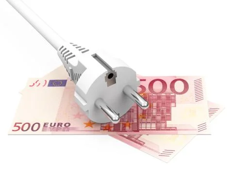 Electricity costs Stock Illustration