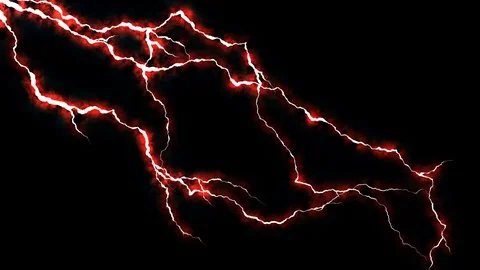 Electricity crackling. Abstract background with electric arcs. Realistic Stock Footage
