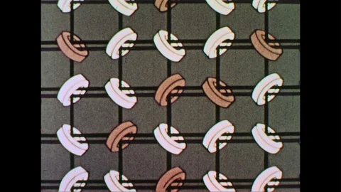 Electricity current passing through a core which represents 1 or 0. Stock Footage