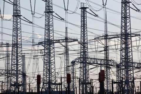 Electricity distribution Stock Photos