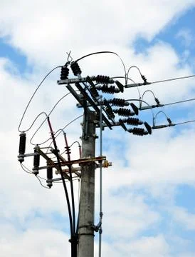 Electricity distribution Stock Photos