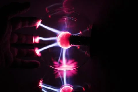 Electricity fire ball. Stock Photos