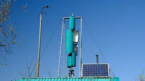 Electricity generation for own needs Stock Footage 152777513