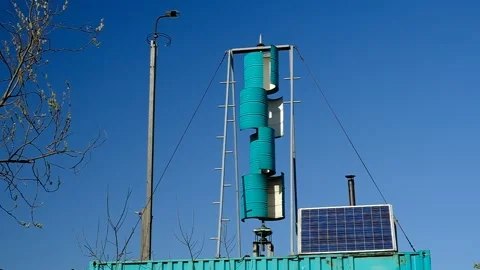 Electricity generation for own needs Stock Footage 152777701